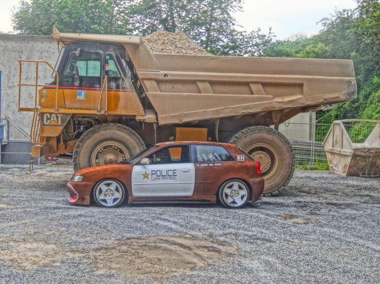 Audi mit Rostlack im Ratlook Design lackiert