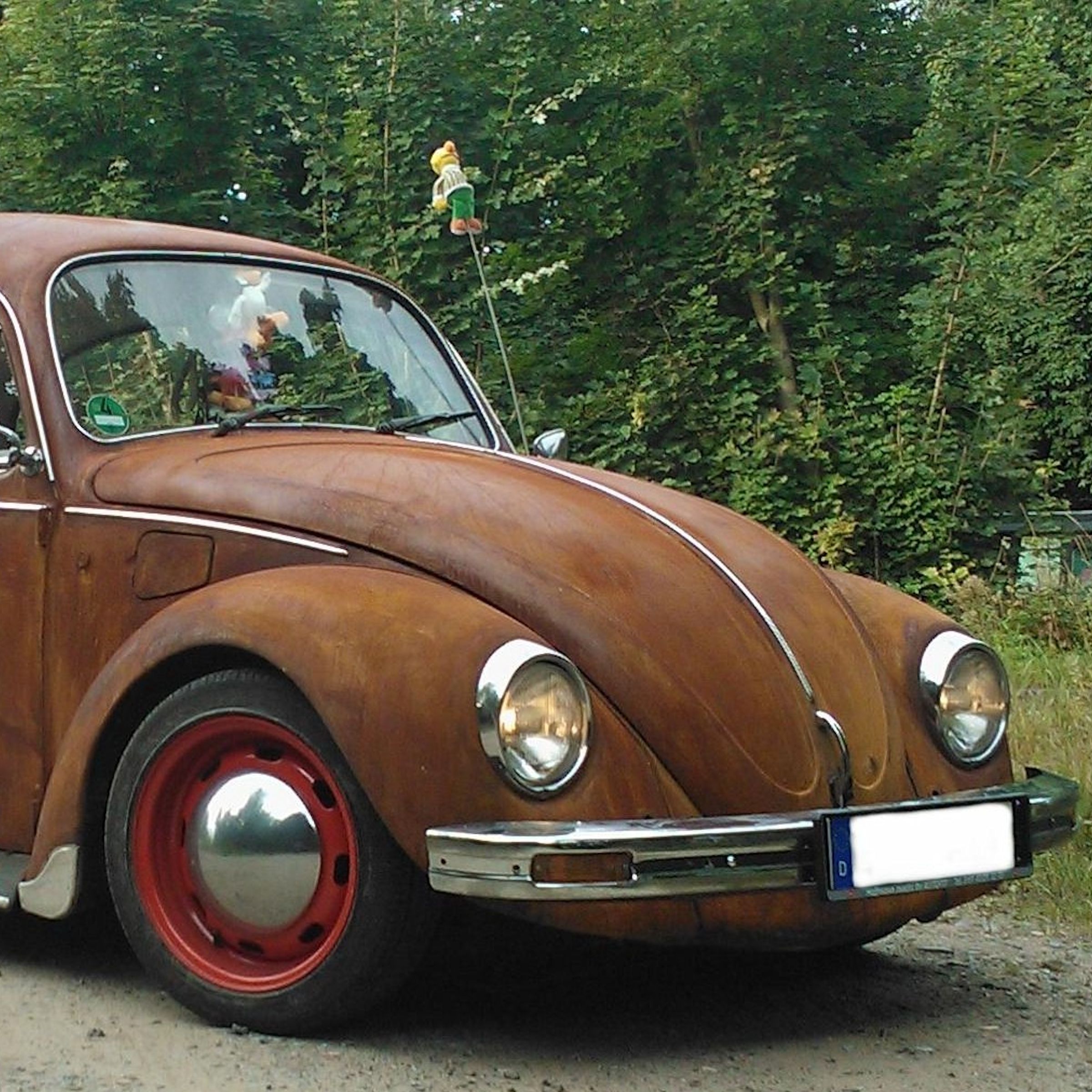 VW-Käfer im Rat-Look lackiert mit Rostlack und echtem Edel-Rost