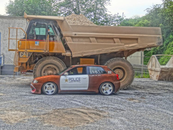 Audi mit Rostlack im Ratlook Design lackiert